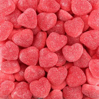 Jordgubbssurt hjärta fyllt
